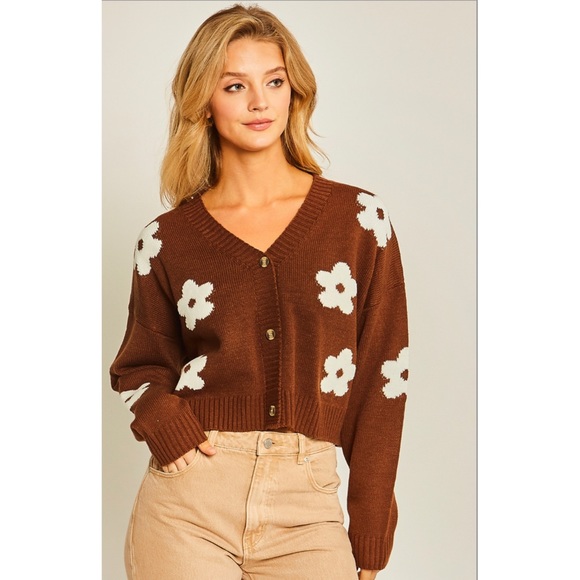 Floral print cardi S M L - Picture 2 of 6